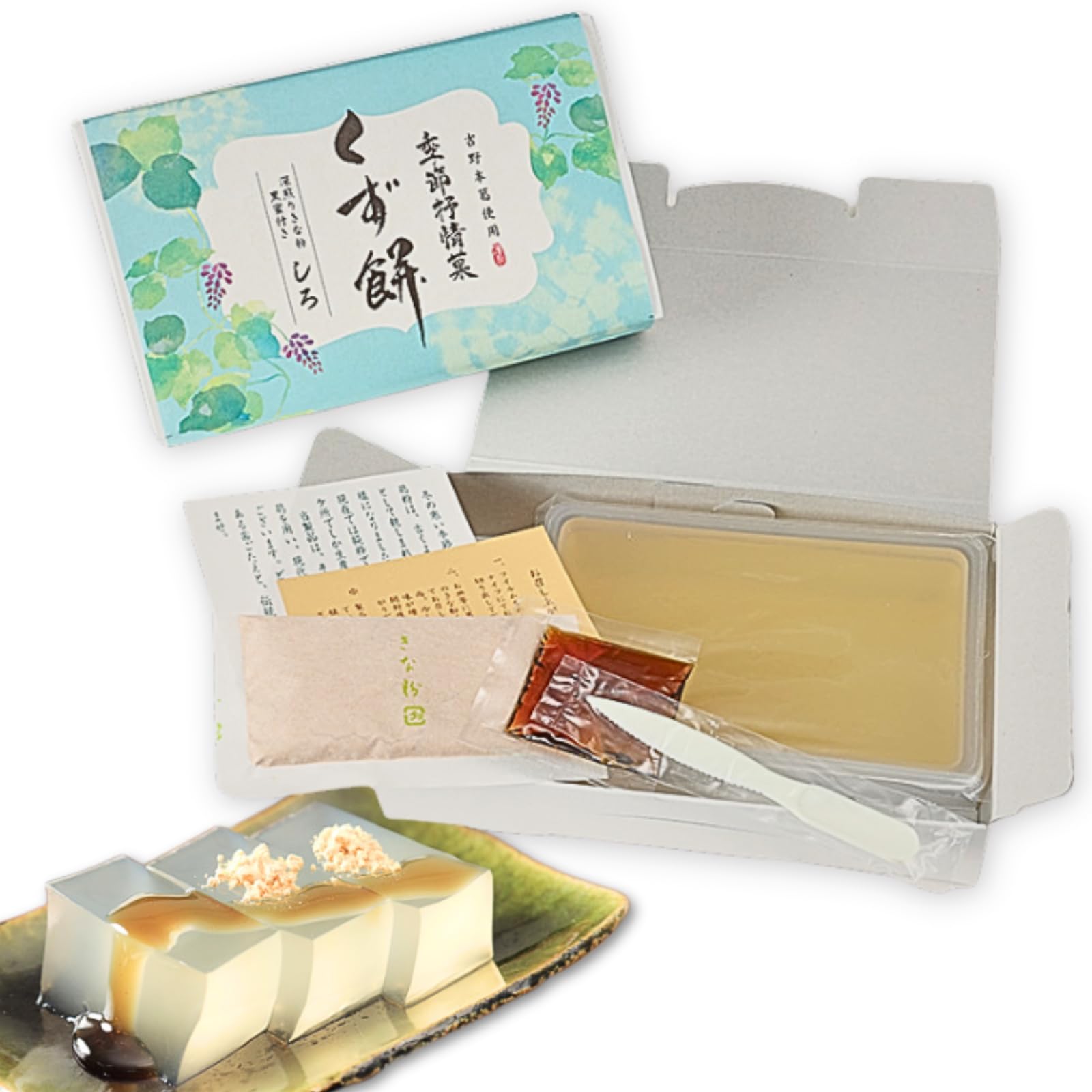 Amazon.com : Minoya Kuzu Mochi Japanese mochi dessert 350g, Made