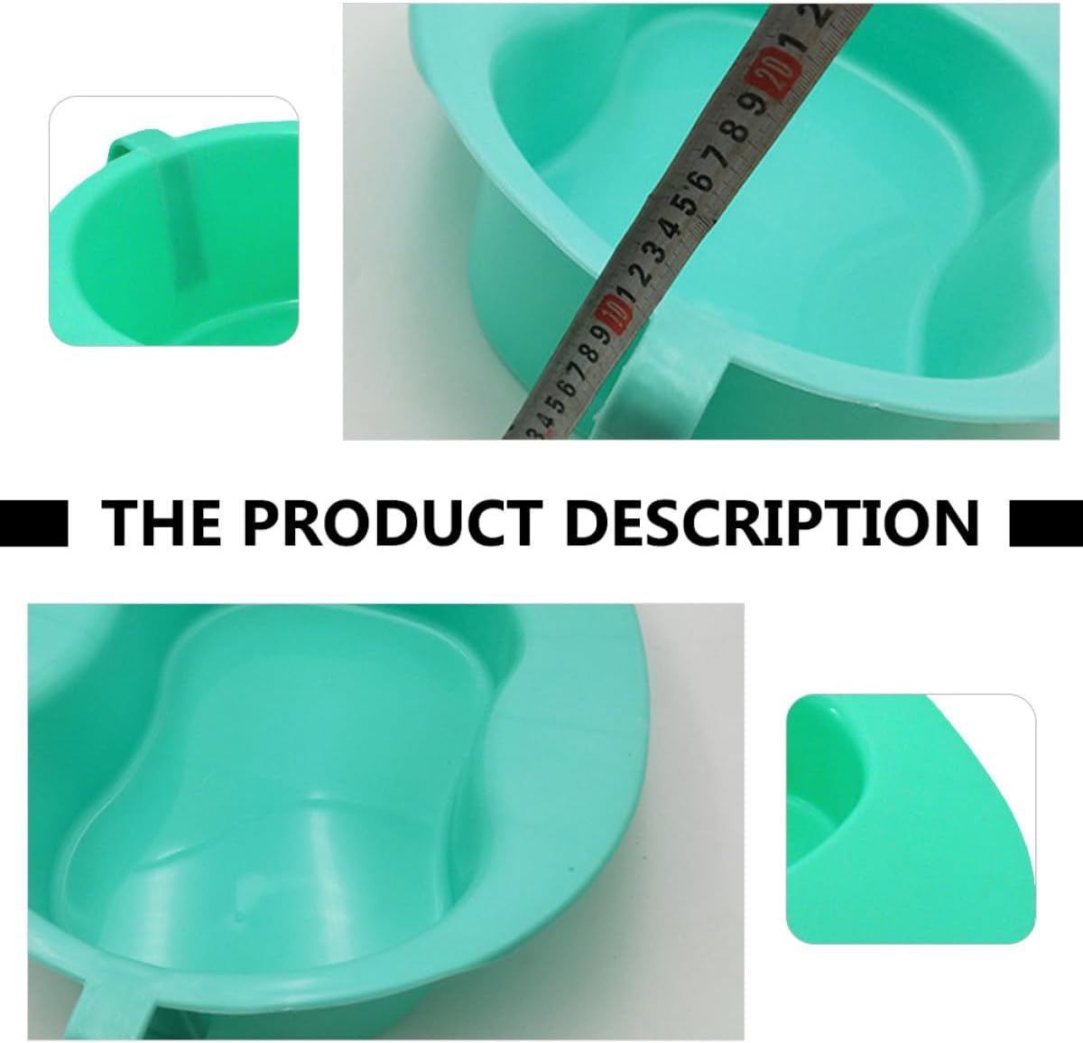 Handled Horizontal Bedpan and Nursing Urinal for Bedridden Elderly and Pregnant Women, Plastic Portable with Handle for Bathroom Safety and Patient Care