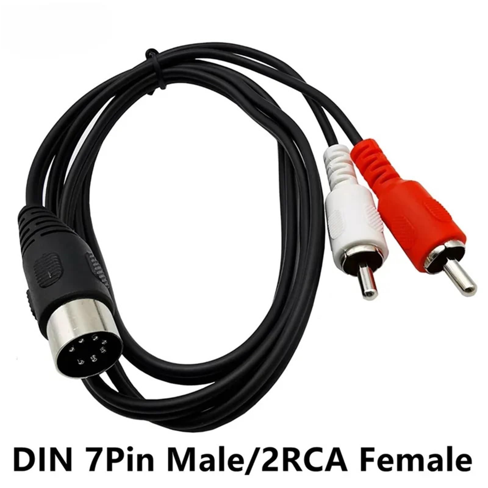 DIN 7-pinowy 7-pinowy na 2 kabel adaptera lotosu męski na żeński