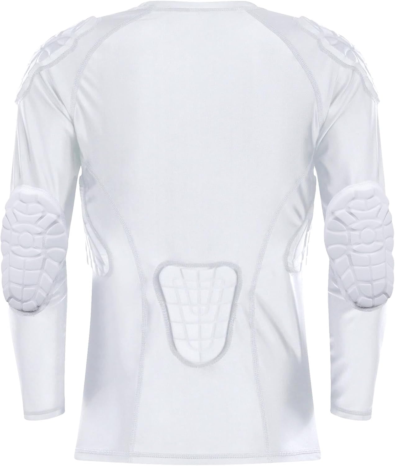 TUOY Youth Padded Chest Football Rib Protector Shirt for Baseball Martial Art Padded Compression Shirt Long Sleeve - Image 2