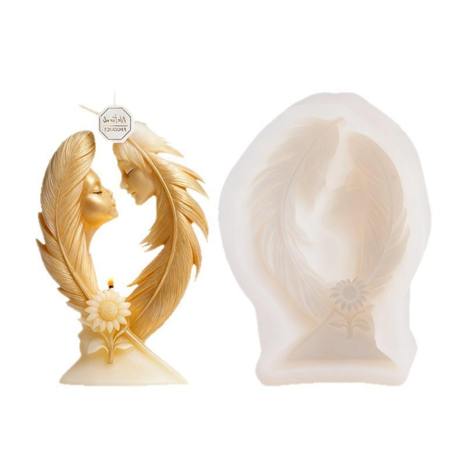 Buxuaaaa Multipurpose Silicone Wing Shaped for Soap Craft Easy to Use Reduces Breakage Ideal for Enthusiasts Elegant Wing Designs Silicone Mold