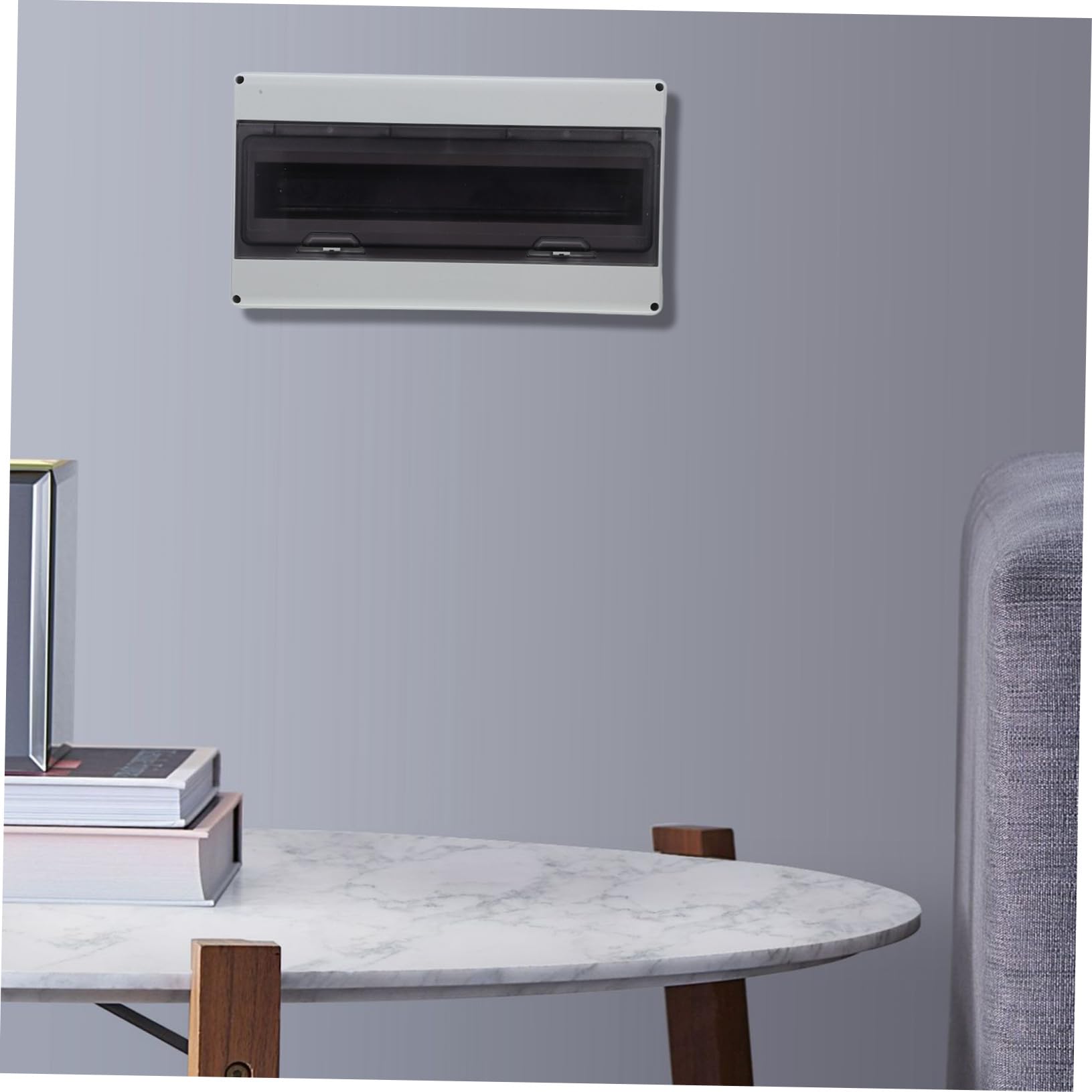 GALPADA Wasserdichter Aufputz verteilerkasten mit Transparentem Fenster Schutzgehäuse Standard Hutschiene für Hochleistungs stromverteilung Outdoor und Industrieeinsatz