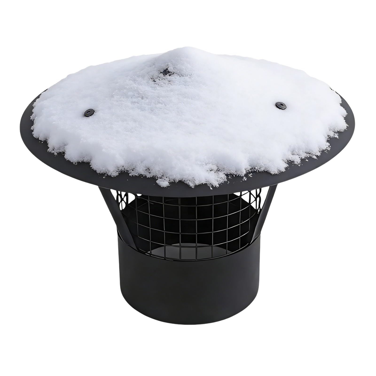 Sombreros para chimeneas de 200mm de acero inoxidable 304 para extractores de tejado con guantes