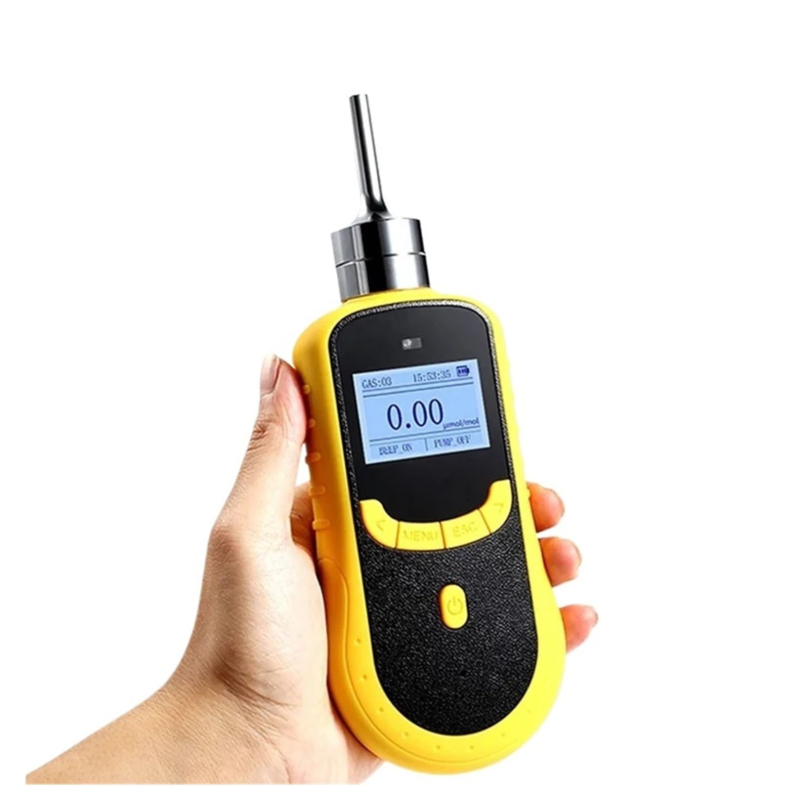 Detector de Gas H2 portátil con Pantalla LCD, analizador de pureza de Gas con luz y Sonido for el hogar y la Autocaravana. Fechas en Tiempo Real