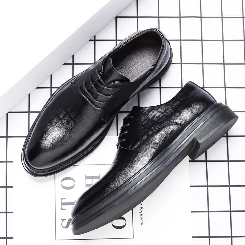 Dress Shoes for Men Lace Up Breathable Leather Casual Oxfords4