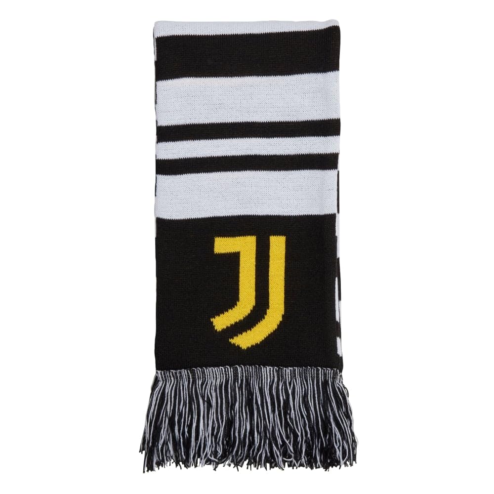 adidas Bufanda para aficionados, Real Madrid, FC Bayern, Arsenal FC, Juventus, Manchester United, tejido de punto suave, extremos clásicos con flecos