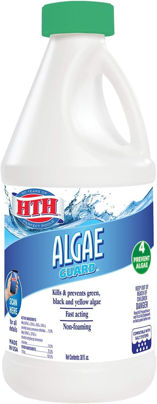 HTH 67037 Algae Guard Swimming Pool Algaecide Cleanser, 38
