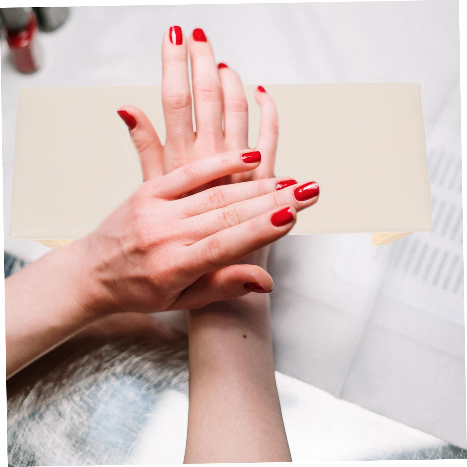 Healeved Cuscino per Manicure Art Poggiabraccio per Unghie Supporto per Mani Cuscino Poggiamani Accessorio per Salone di Bellezza Strumento per Manicure