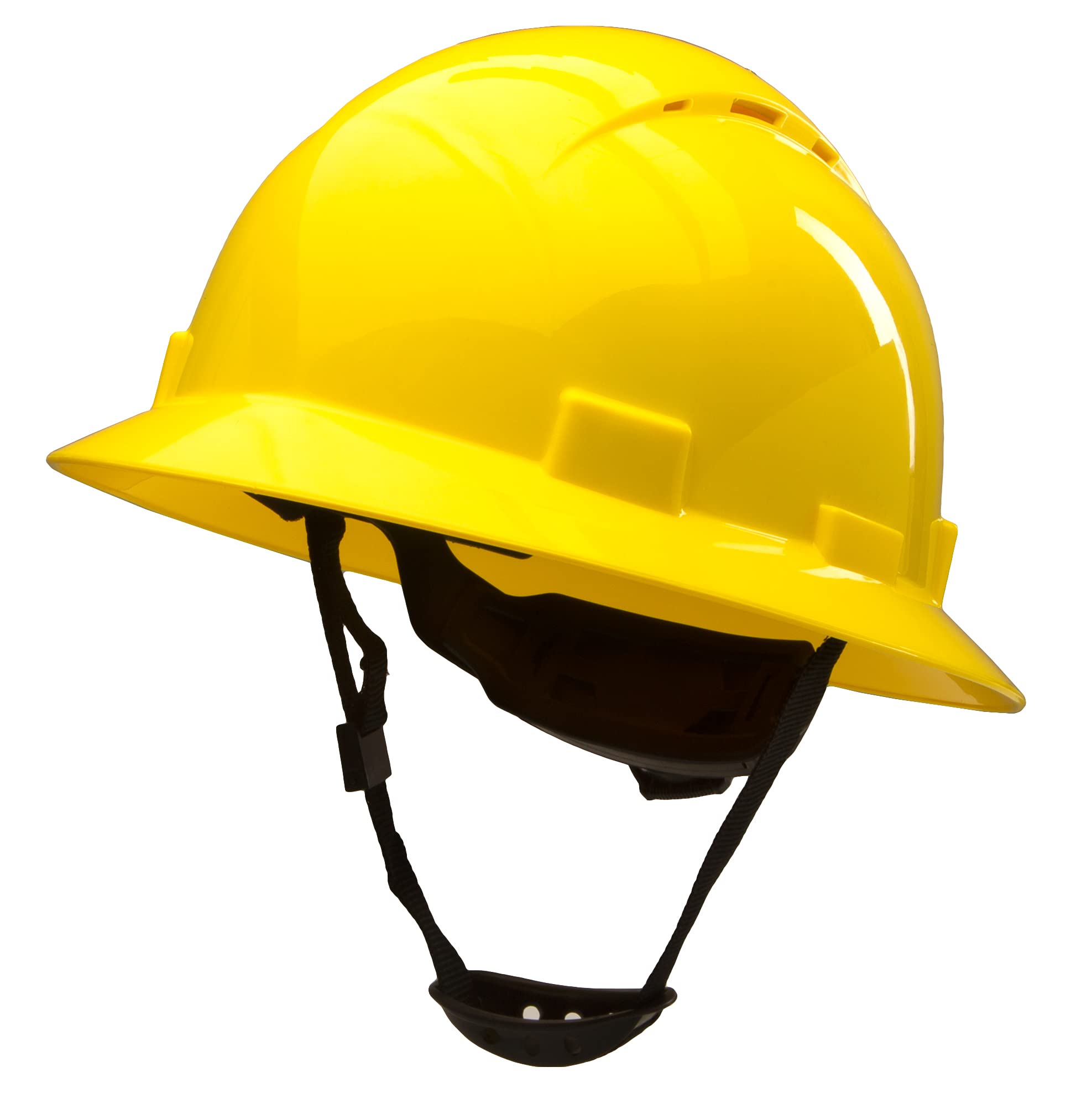 Buy Full Brim Vented Hard Hats Construction OSHA Safety Helmet 6 Point Ratcheting System Meets