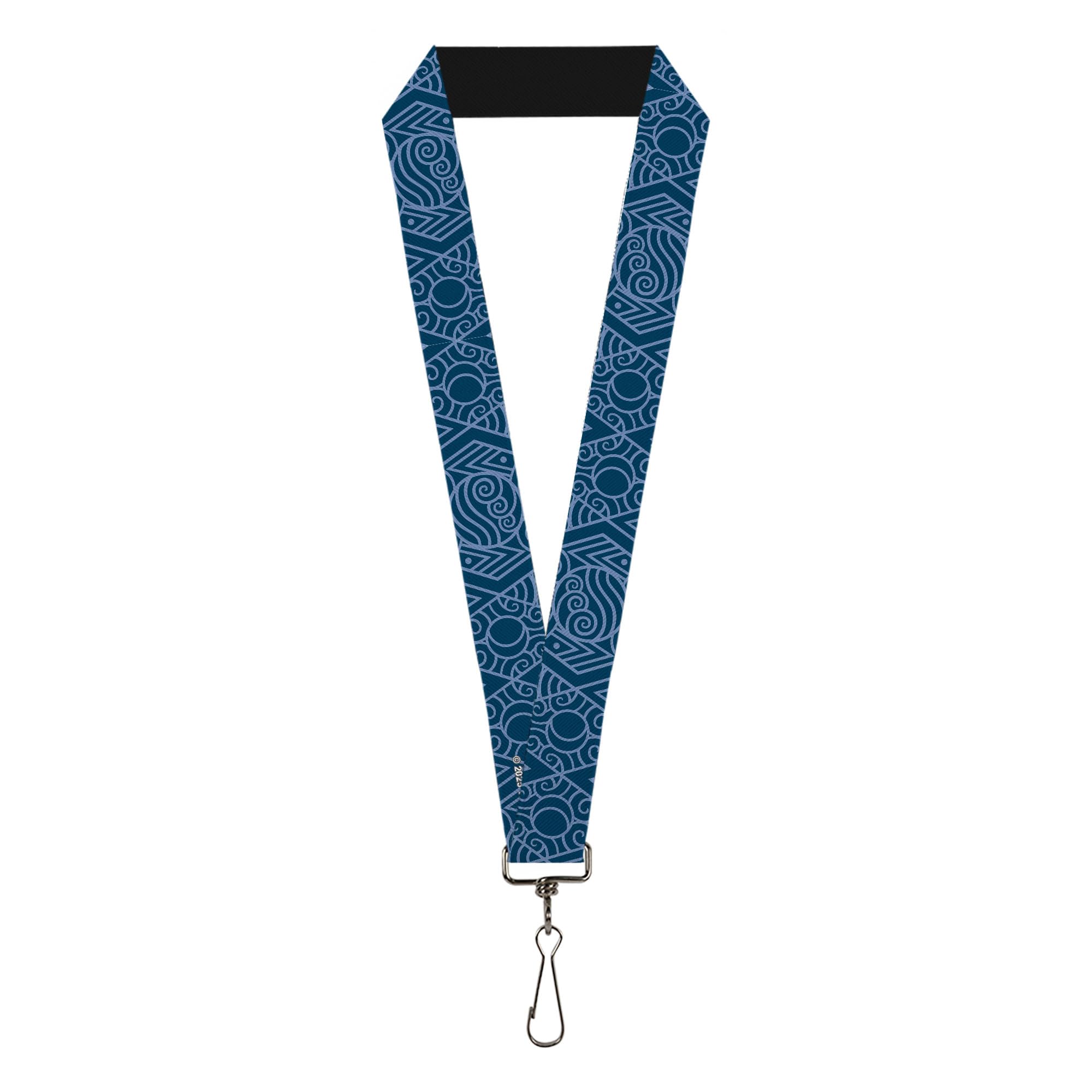 Buckle-Down Nickelodeon Lanyard, Avatar Last Airbender Water Element Symbol Blues, Elastic, Blue, 44" x 1"