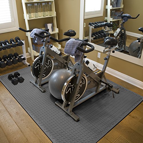 Sivan Health and Fitness® Puzzle Exercise Mat EVA Foam Interlocking Tiles—Protective Flooring for Gym, Garage Flooring, Playroom, Workshop, Basement, and More (Grey)