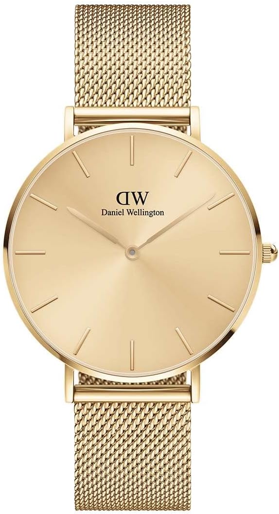 Analog Women's Watch (Gold Dial Gold Colored Strap)