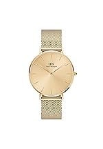 Daniel Wellington Analog Women’s Watch (Gold Dial Gold Colored Strap)