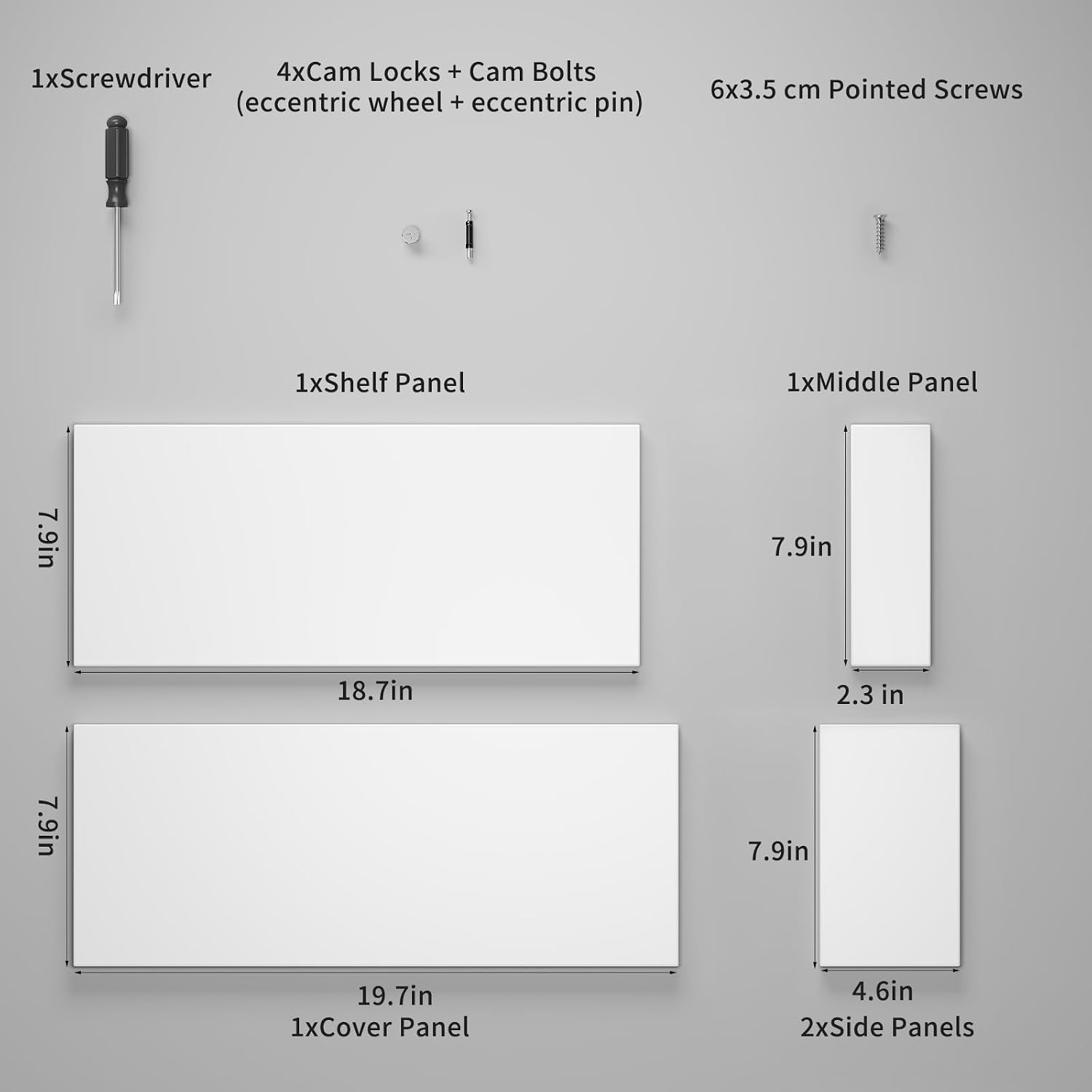 Monitor Stand, Wooden Monitor Frame, Computer Monitor Riser, Computer Stand for Desktop Monitor, Monitor Riser with Storage, Double Layer, Requires Assembly, White