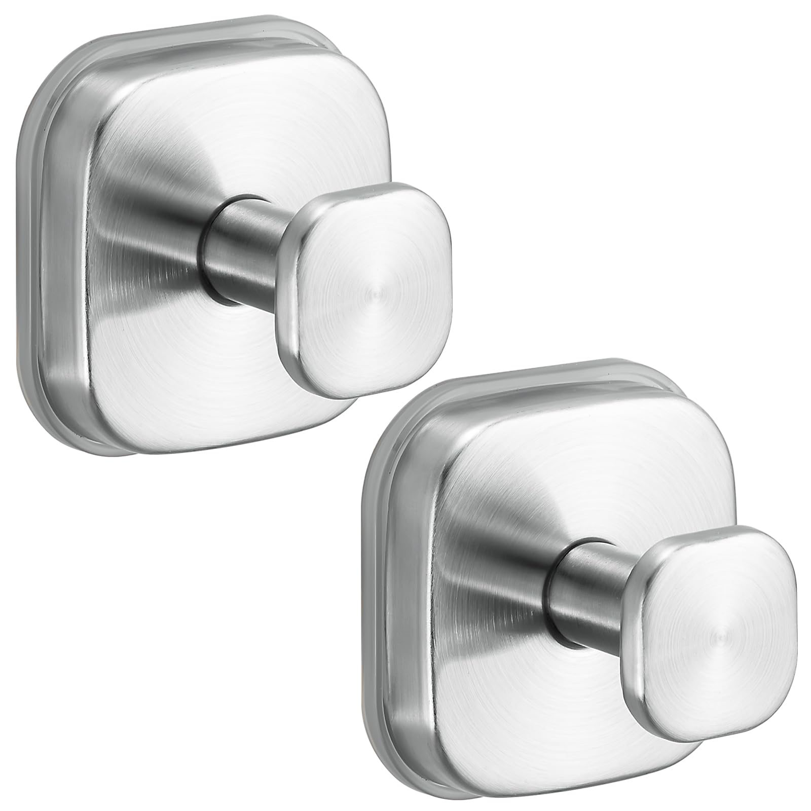 Fenas No-Drill Reusable Suction Cup Hooks Brushed Nickel