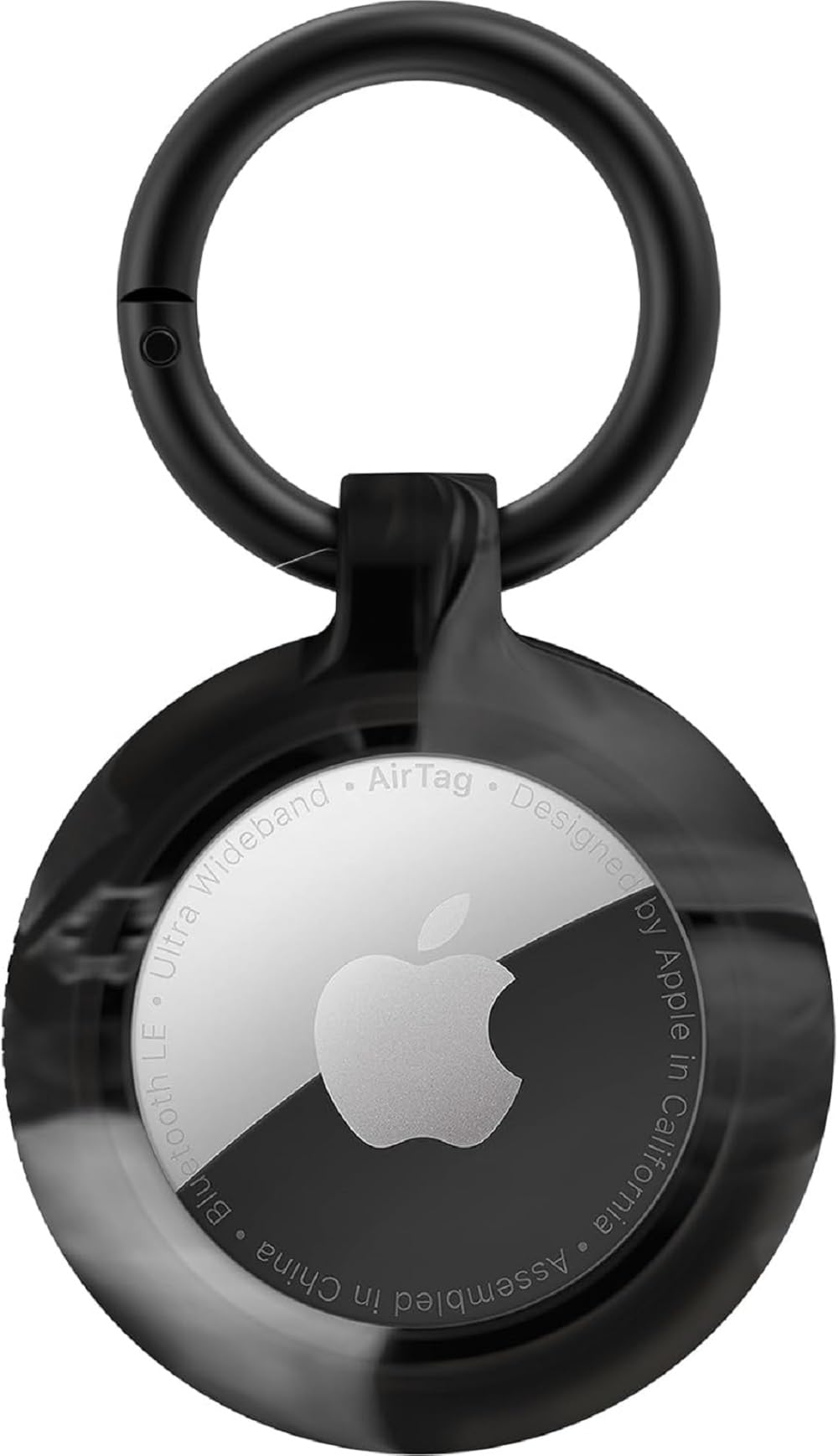 OtterBox - Figura Series Case for Apple AirTag, Secure & Protective Holder, Easy Installation & Snug Fit, Includes Durable Carabiner (Argent)