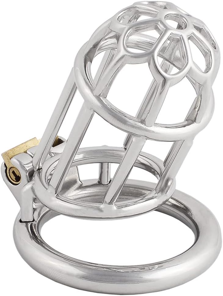 Men's Stainless Steel Male Pennis Lock Cook Penis Ring Cage Male Chastity Device Penis Cage Prevent Erection Toy J1050 50mm