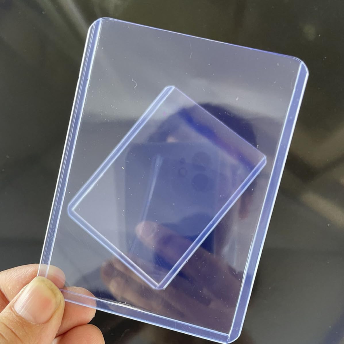 ERINGOGO 100 Pezzi Bustine Protettive per Carte da Gioco in Pvc Trasparente Anti-graffio Custodia per Carte Collezionabili e Giochi da Tavolo