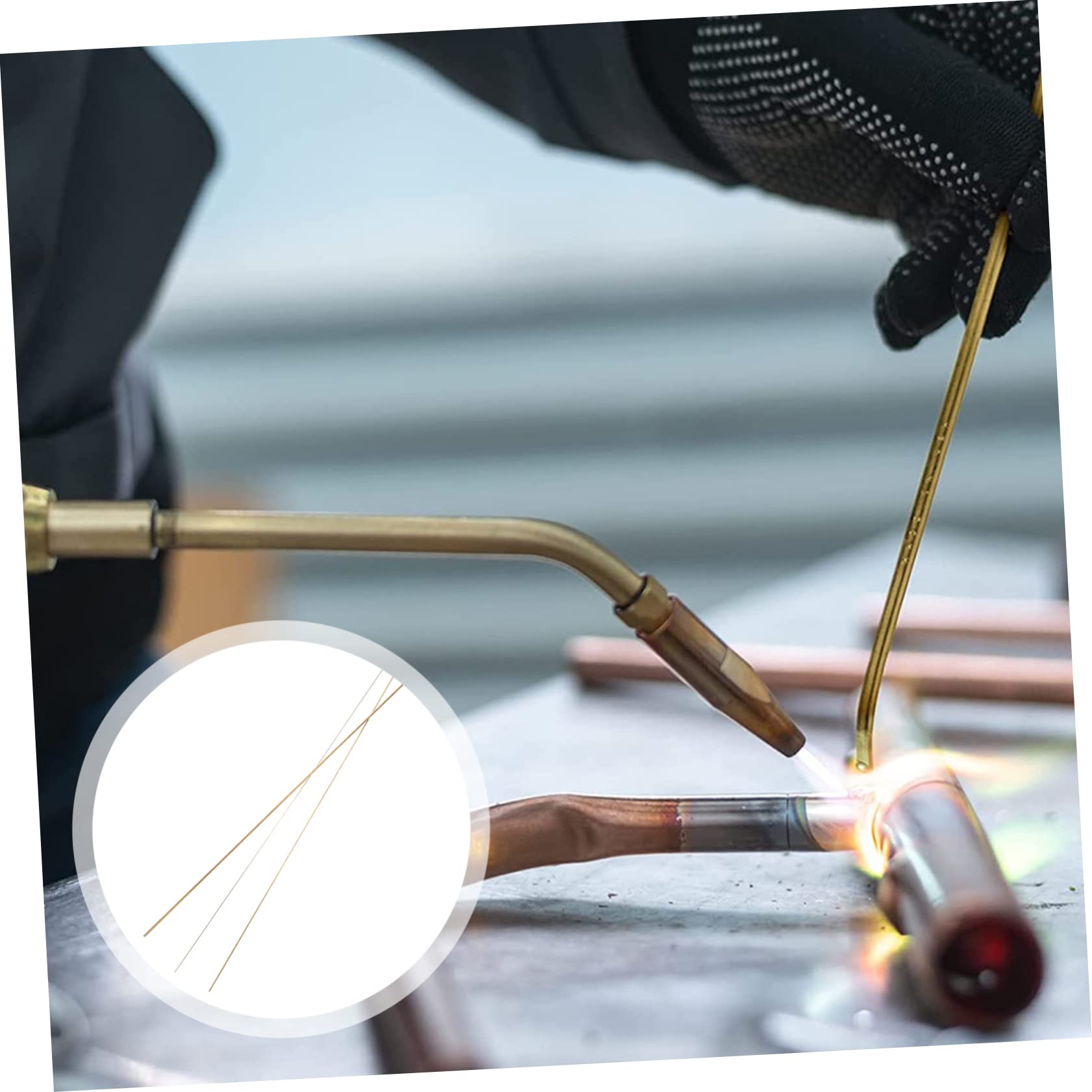 FUNOMOCYA 9 Pcs Brass Rod DIY Craft Making Rods Brazing Rods Handicraft Rods Handle Pin Craft Making Bars Rods for Handicraft Handle Material Bronze Round Rod Handicraft Material Copper Rods