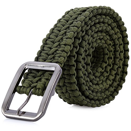 Stylrtop Tactical Waist Belt Survival Woven Belt for Camping, Hunting, Hiking, and Other