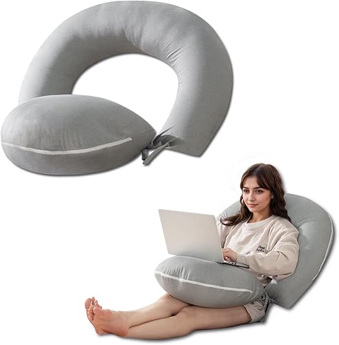 INSEN Almohada de lectura para juegos, almohada de espalda para sentarse en la cama, almohada de escritorio para leer, trabajar y relajarse