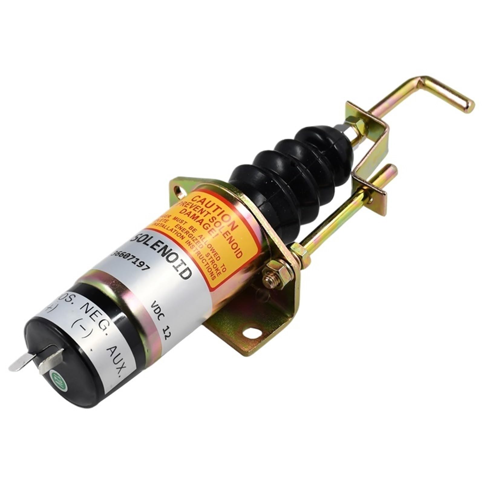Fuel Shut Off Solenoid 1502-12C7U2B2S1 366-07197 SA-3405T Compatible with fuel solenoid With Bracket 2