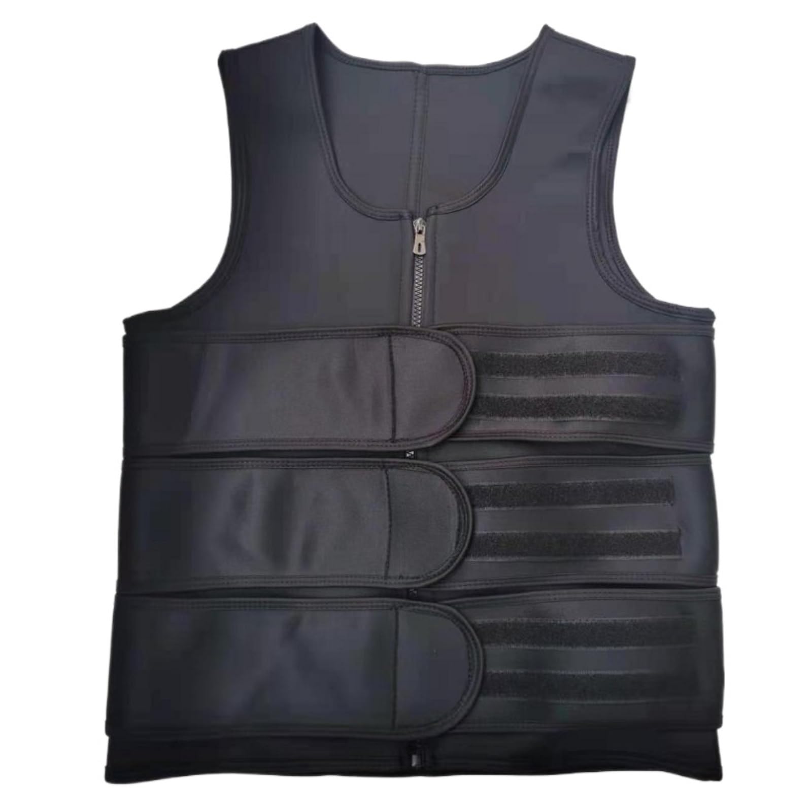 Fajas Reductoras Shapewear Faja Reductora de Abdomen y Pecho for Hombre, Faja Reductora de Abdomen, Camiseta sin Mangas quemagrasas, Faja Reductora for Hombre(3 Belt Black,XXXL)