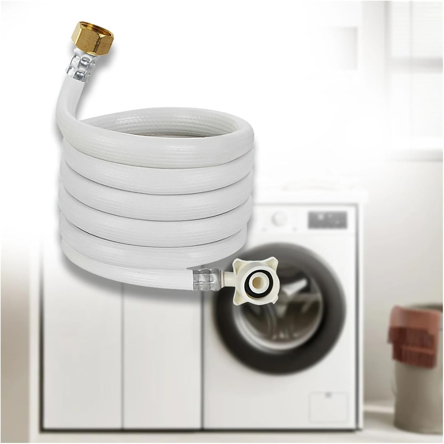 Faucet Line Connector Washing Machine Inlet Hose Connection Supply Line(1.0m)