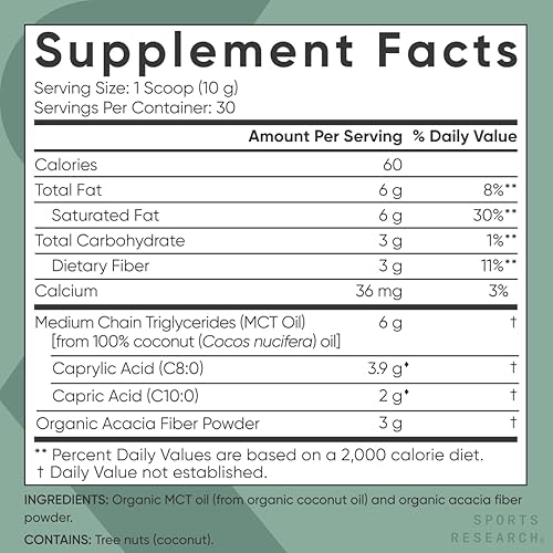 Miniatura 5 de Sports Research - Aceite orgánico C8 MCT derivado de cocos orgánicos ideal en café ceto té batidos y aderezos para ensaladas verificado por Non-GMO
