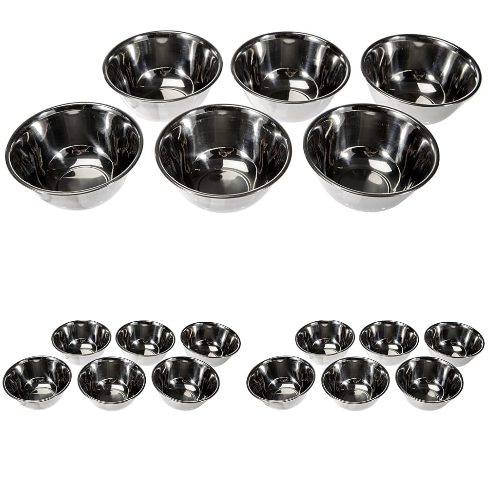 LACOR 14012 6 Petit Bols Argenté Inox/Garinox 12 cm 0.4 L (Lot de 3)
