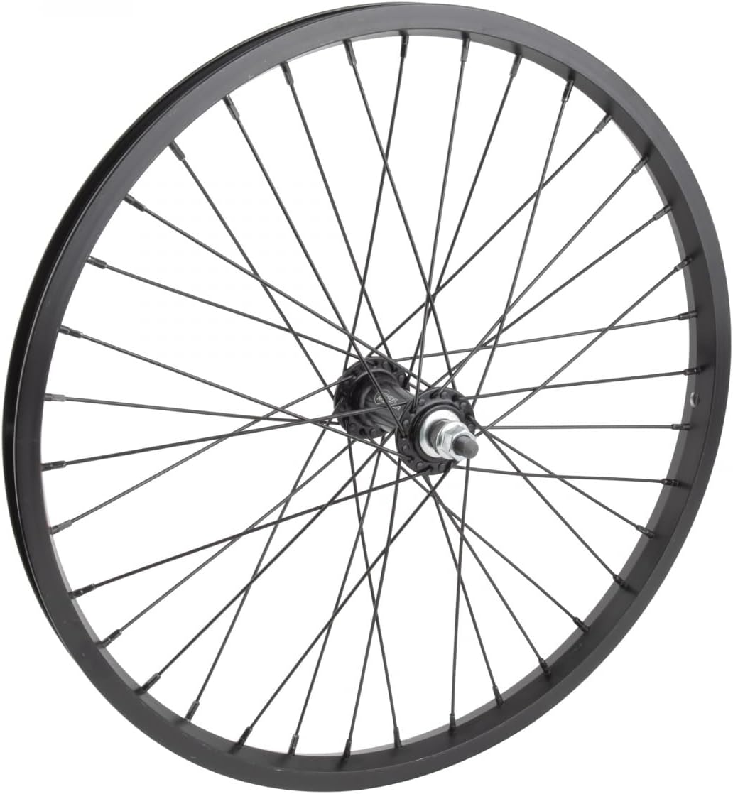 WheelMaster Front Bicycle Wheel 20 x 1.75 36H, Alloy, Bolt On, Black