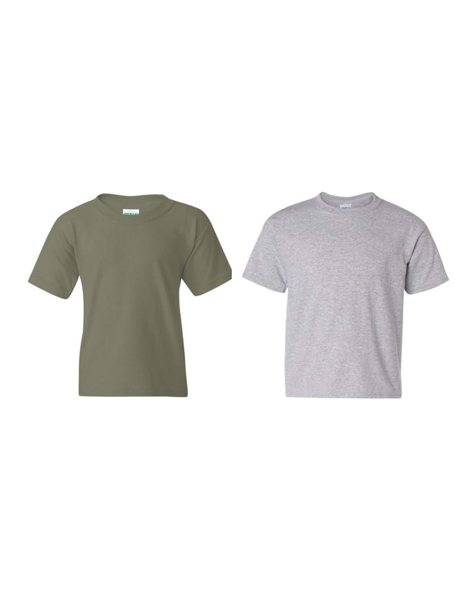Gildan - Maglietta da bambino, motivo DryBlend - Blu - Medium