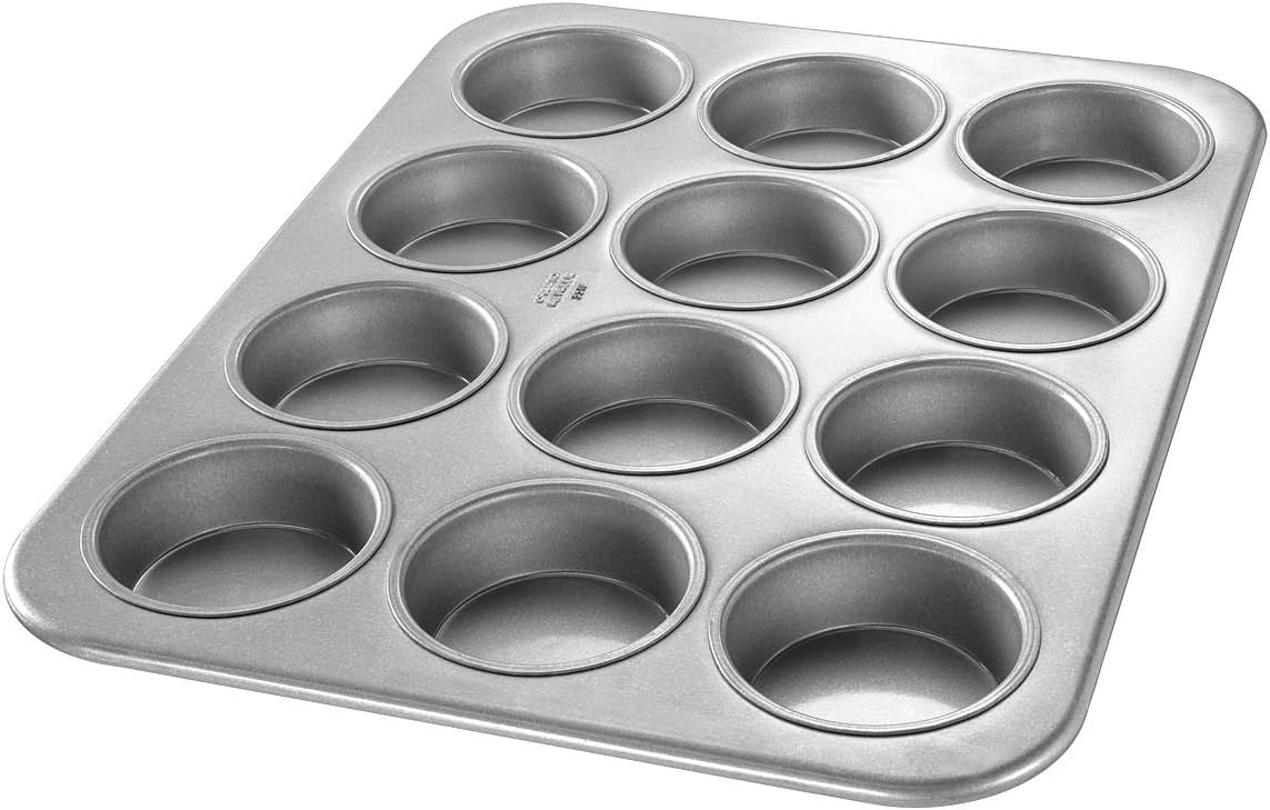 Chicago Metallic Glazed Aluminized Steel 12 Cup Jumbo Muffin Pan