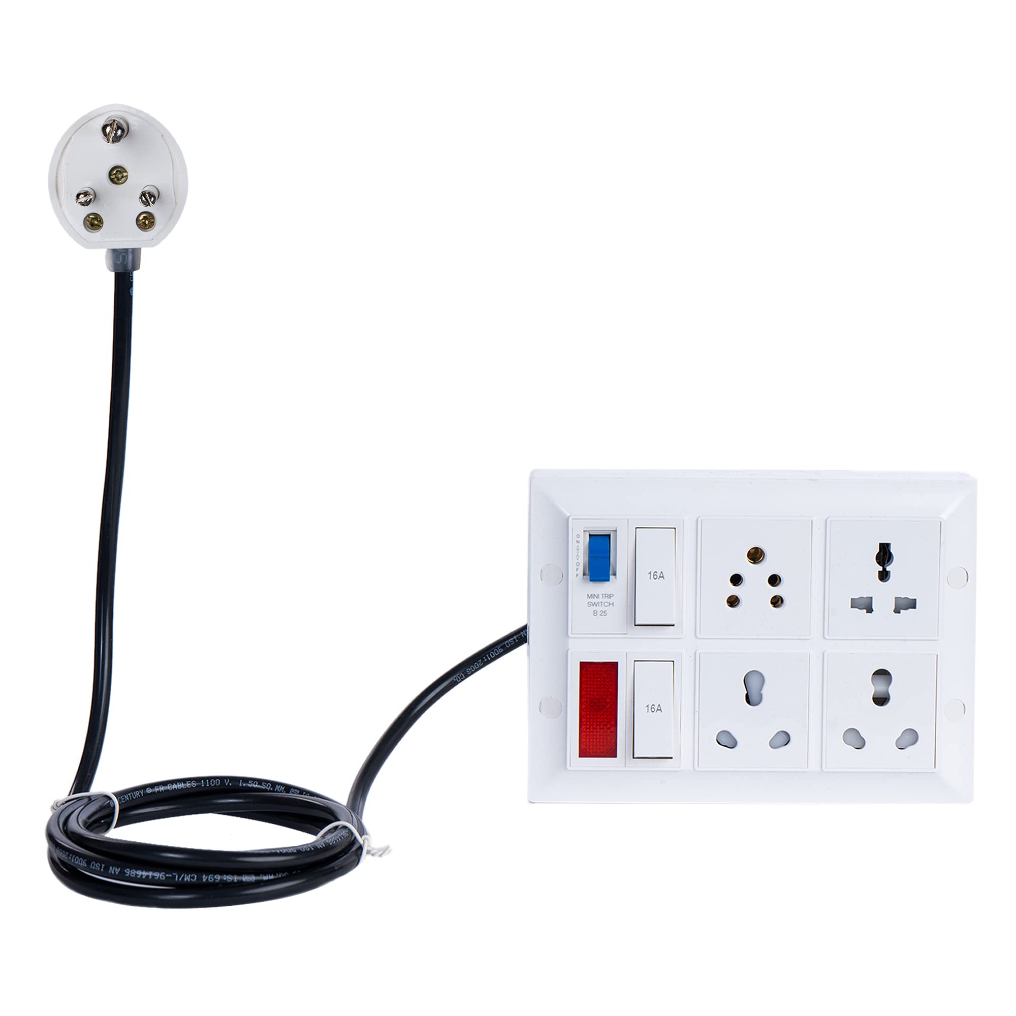 Buy Hackensack Extension Board Two 16A + 1(13A) Universal +1(6A