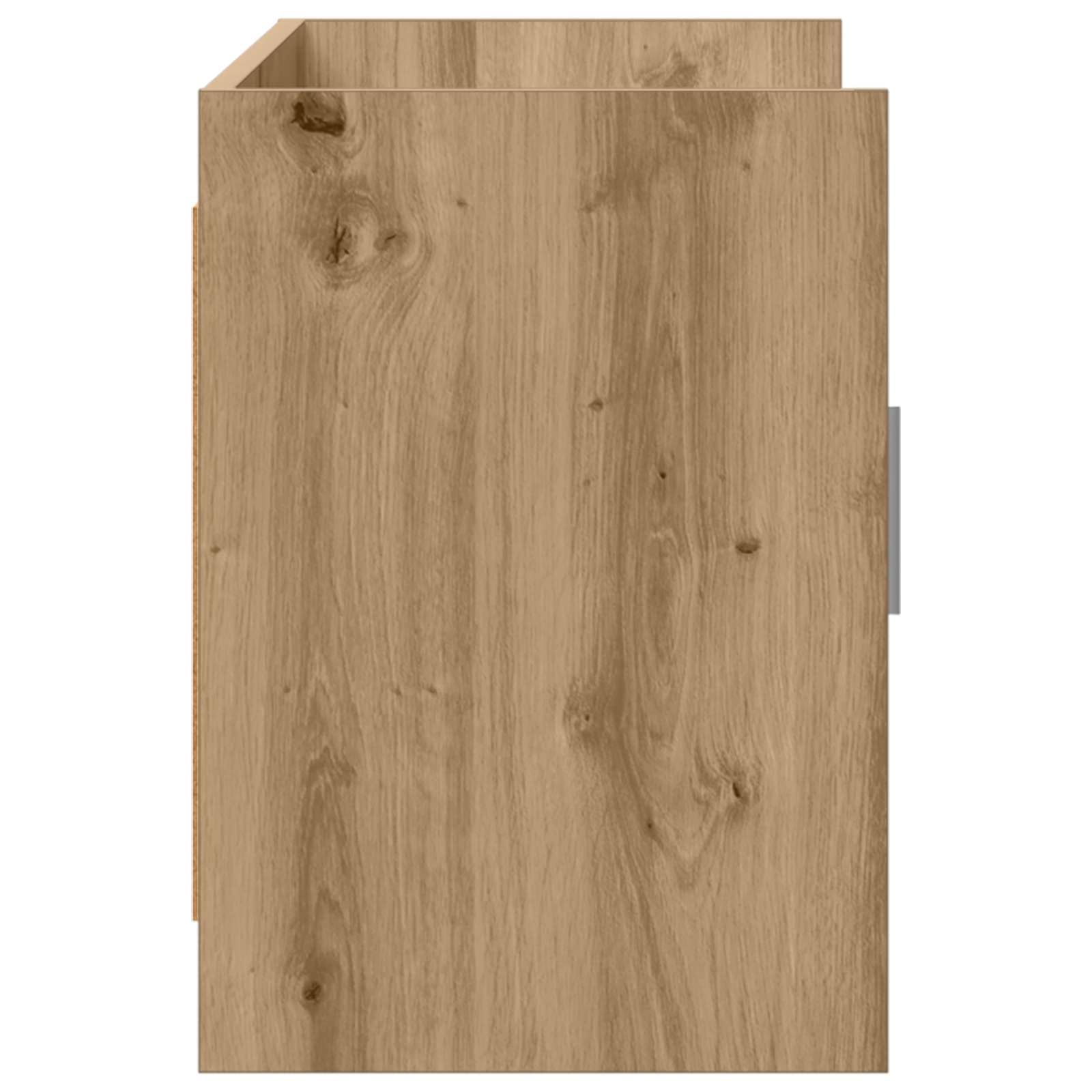 Mobile TV basso in rovere Artisan, 102 x 33 x 47 cm, 3 ante
