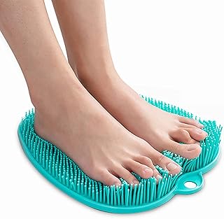 Shower Foot Scrubber,with Non-Slip Suction Cups Foot Massager Scrubber,Soft Design,Improve Foot Circulation&Reduce Foot Pain,Foot Massage Mat,Foot Exfoliator