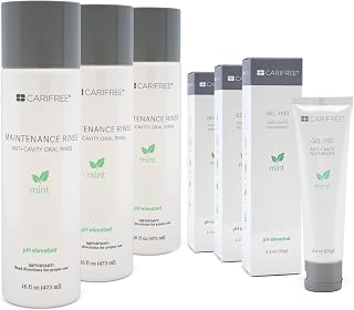 Maintenance & Prevention Kit, Mint Flavored | Anti-Cavity Fluoride Toothpaste & Mouthwash Freshens Breath and Moistens Mouth | Dentist Recommended for Oral Care (6 Piece Set)
