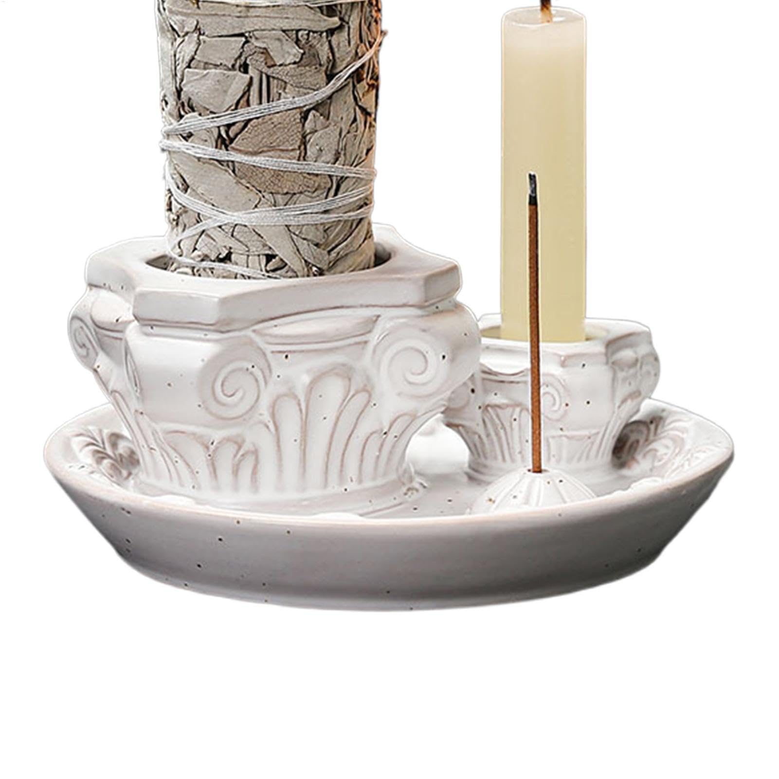 Support de bougie multifonctionnel en céramique d'aromathérapie