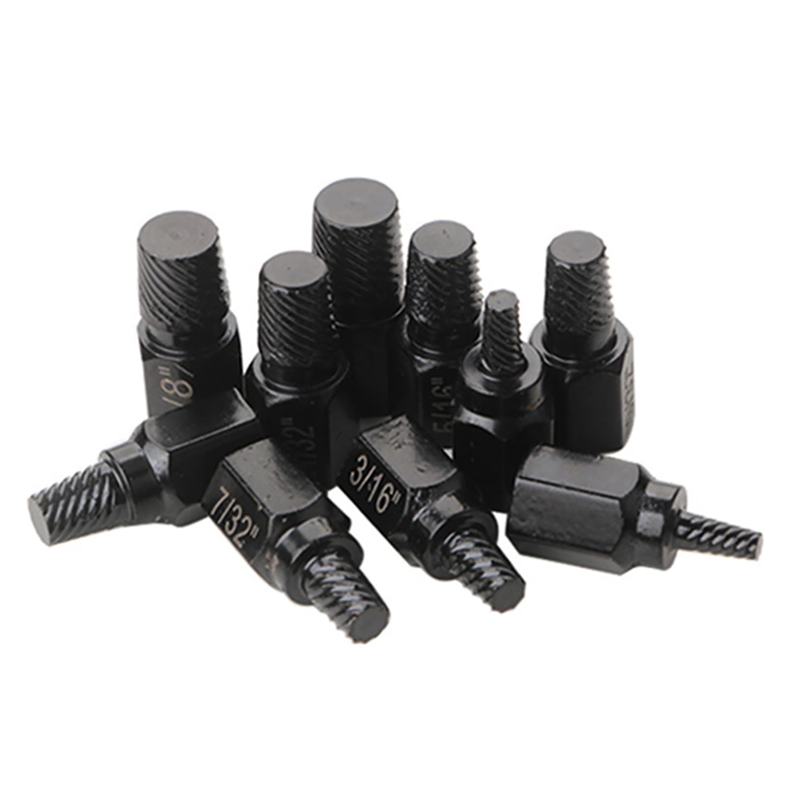 10Pack Screw Extractor Kit Alloy Steel Damaged Screw Remover Hex Head Multi-Spline Easy Out Bolt Extractor Set
