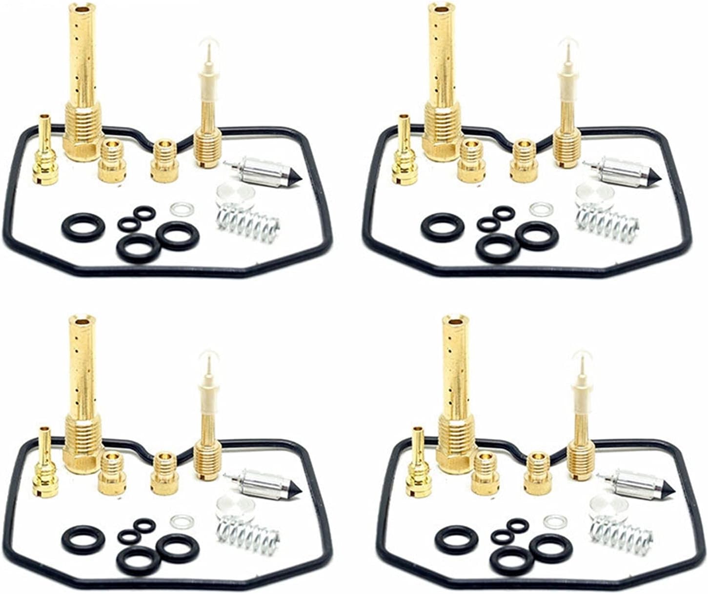 4 Carburetor Repair Kits for Suzuki Bandit 600 GSF600S GSF600 GSF S 1996-1999 Carb Parts Main Pilot Jets Gasket Diaphragm Vacuum (Color : 4 Membranes)