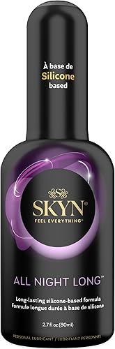 Miniatura 5 de SKYN Condones extra tachonados sin látex caja de 22 unidades y lubricante de silicona SKYN All Night Long Premium 2.7 oz