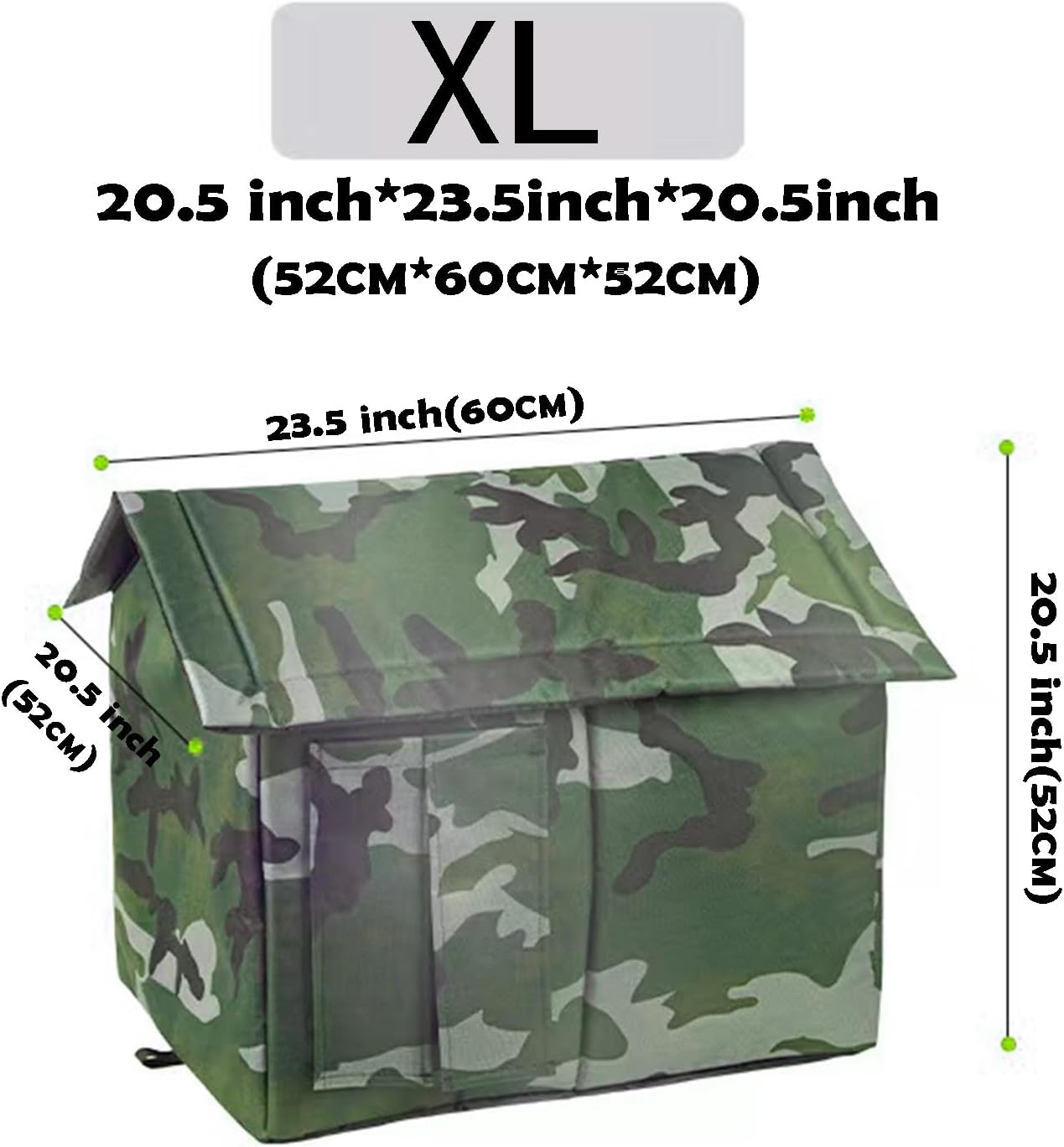 XL Heavy-Duty Insulated Outdoor Cat House - All-Weather Shelter for Multiple Feral & Stray Cats, Water-Resistant Fortress for Porch, Barn & Backyard