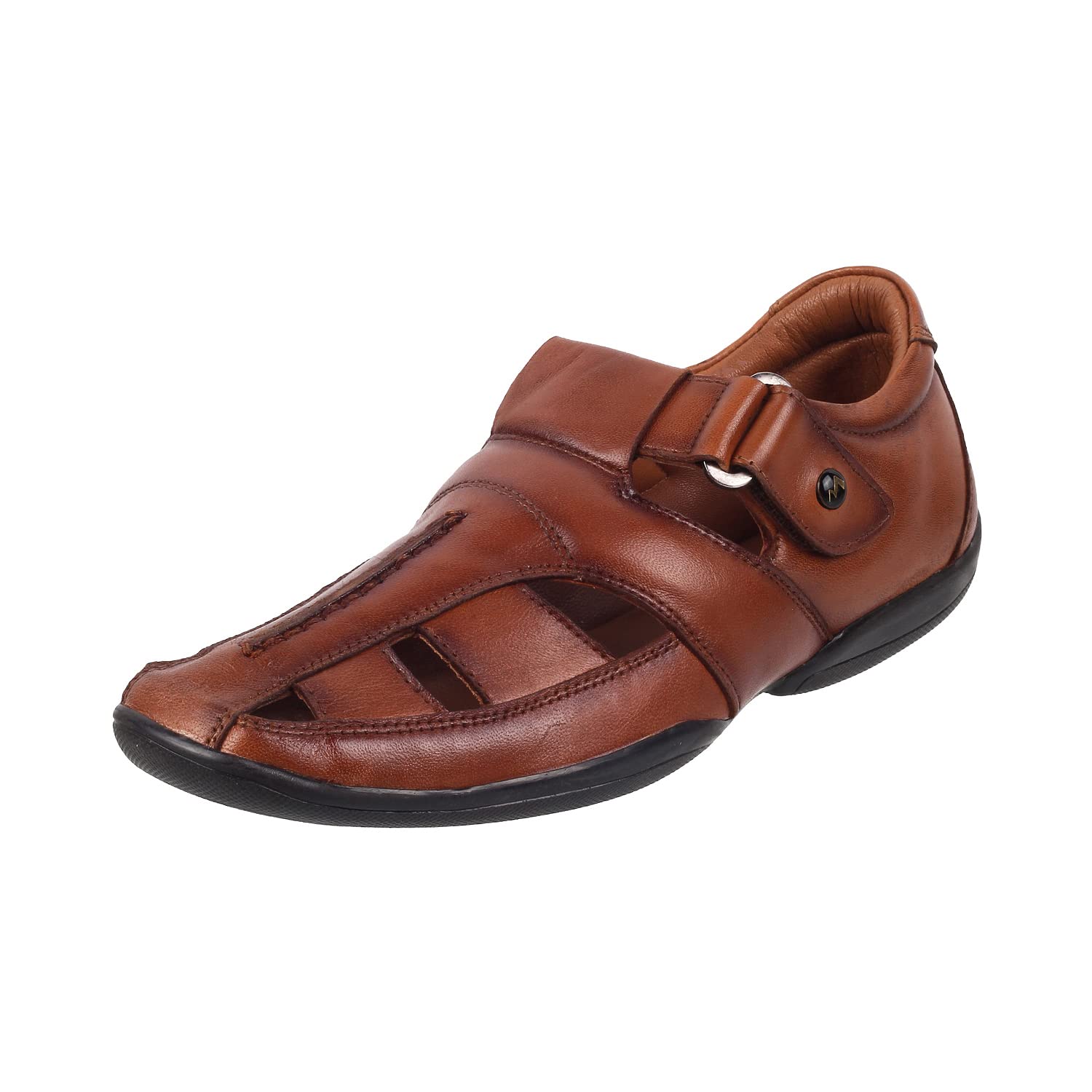 Metro Mens Leather Tan Sandals (Size (9 UK (43 EU)) (B09NR4J4Z3) Amazon Price History, Amazon Price Tracker