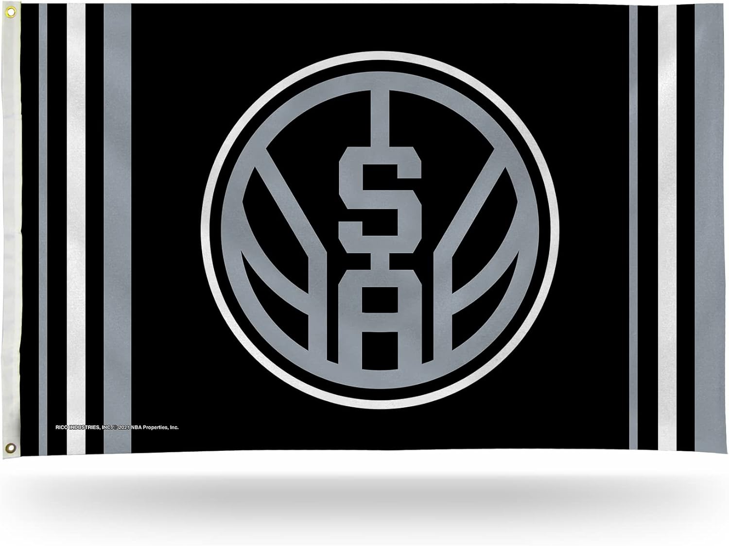 Rico Industries NBA San Antonio Spurs Alternate 3' x 5' Banner Flag 3' x 5' Banner Flag Single Sided - Indoor or Outdoor - Home Décor