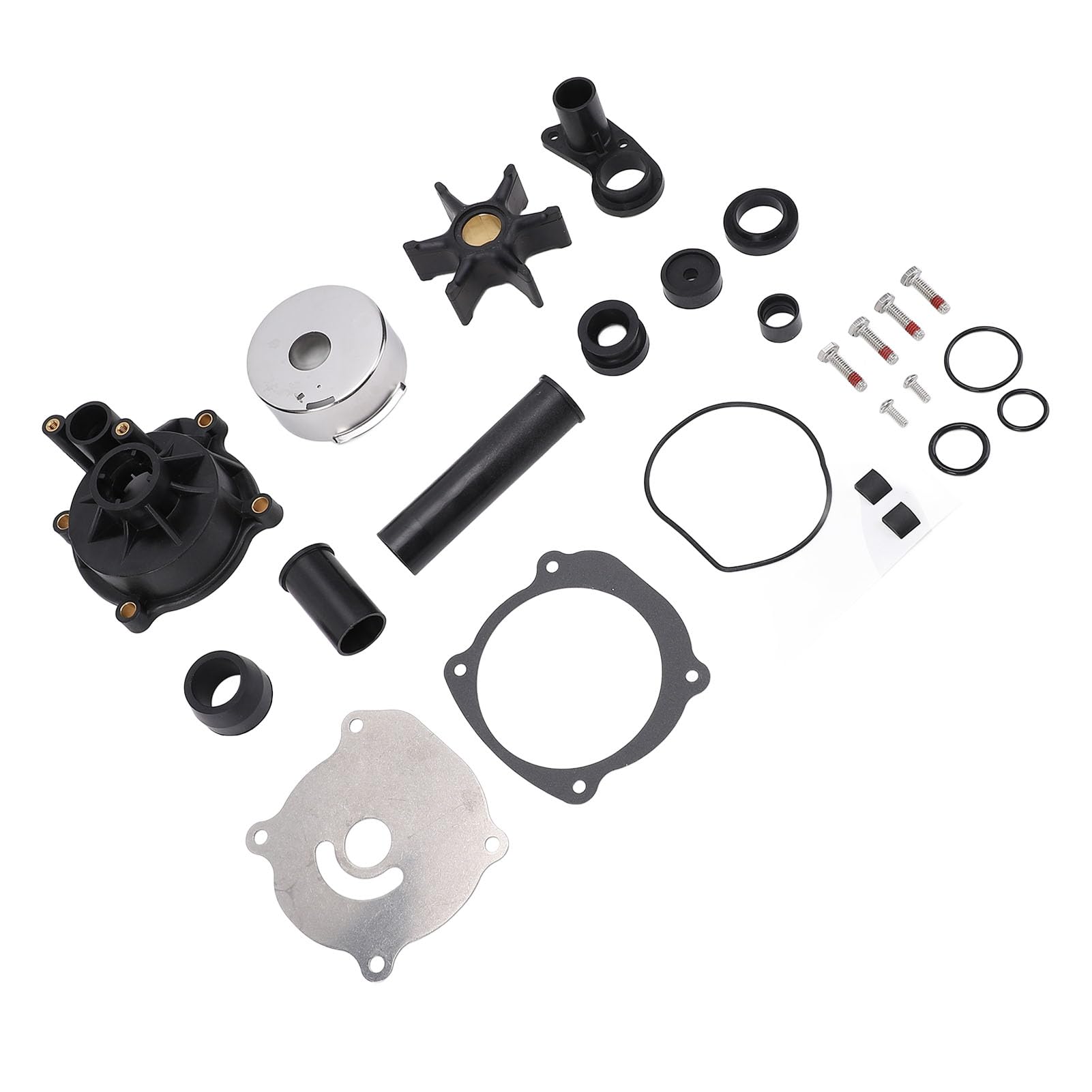 Jiawu Kit di Riparazione della Girante per Pompa Dell'acqua Efficiente 5001595 Sostituzione per Motore Fuoribordo 90-300 CV per Appassionati di Marine 1 Set
