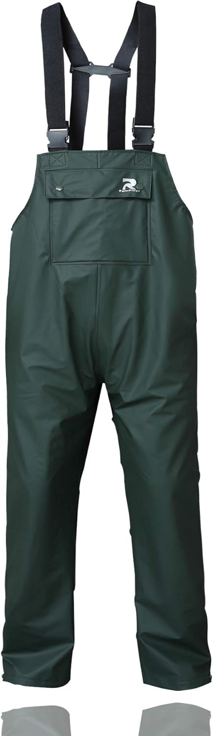 RainRider Rain Pants for Men Women Waterproof Rain Gear Bib Overalls Trousers for Fishing Hunting