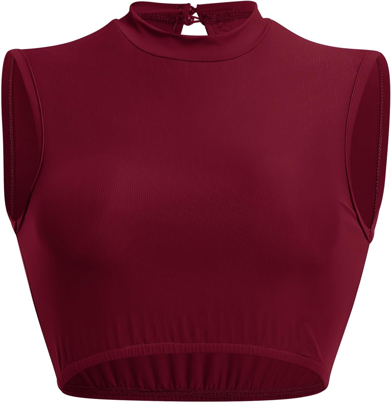 AFAVOM Women Lyrical Dance Costume Contemporary Dancing Dress Up Sleeveless Crop Top + Asymmetrical Leotard Skirt Dancewear