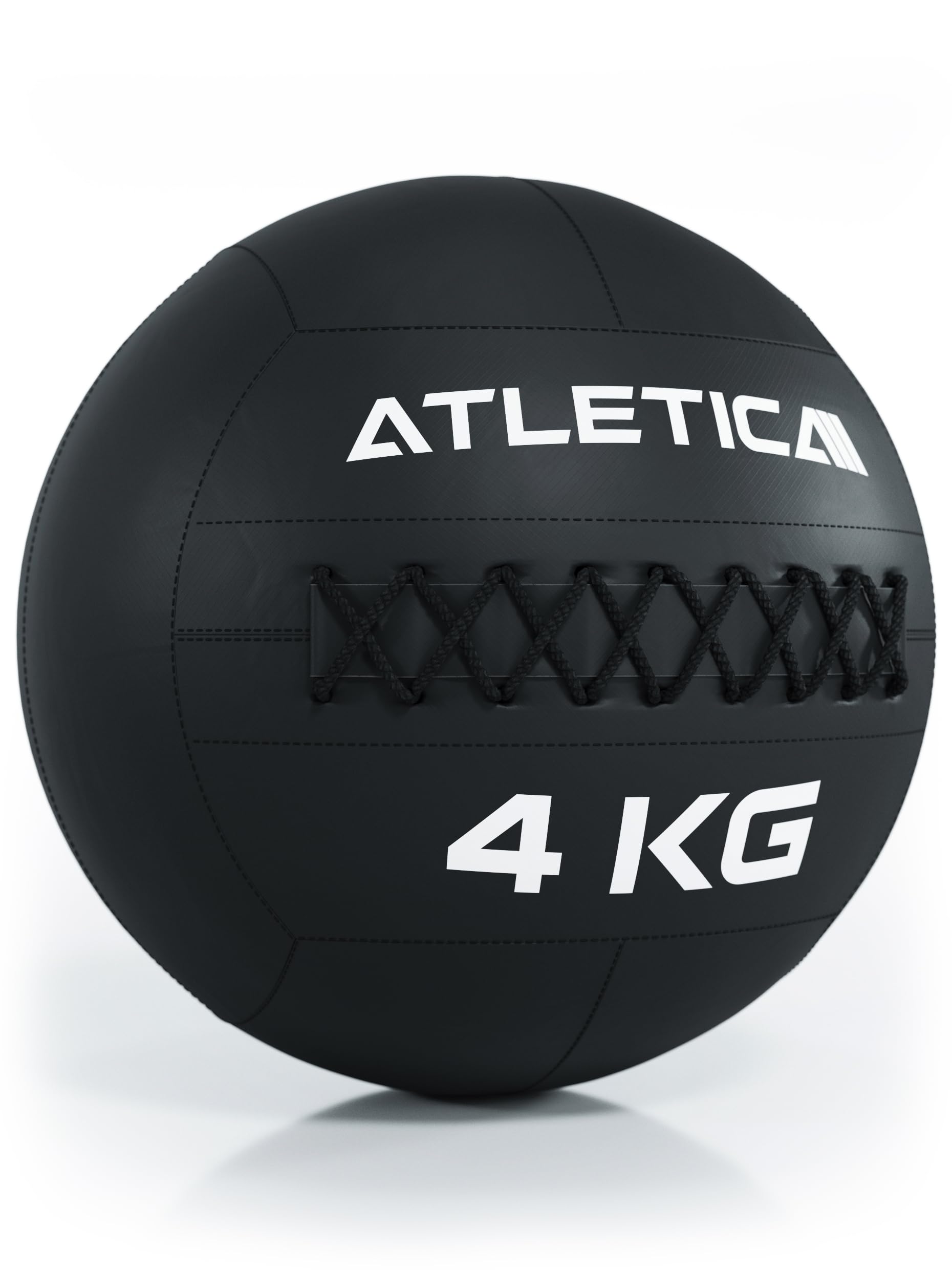 Atletica Wall Ball in ecopelle resistente | per lancio e per rafforzare i muscoli del tronco e profondi | 4, 6, 9 o 12 kg | Ø 35 cm misura 4 kg