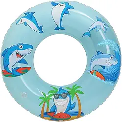 Boia Inflável Infantil Tubarão 3D Surfista Praia e Piscina PVC Reforçado Modelos 70cm e 80cm Luma Festas