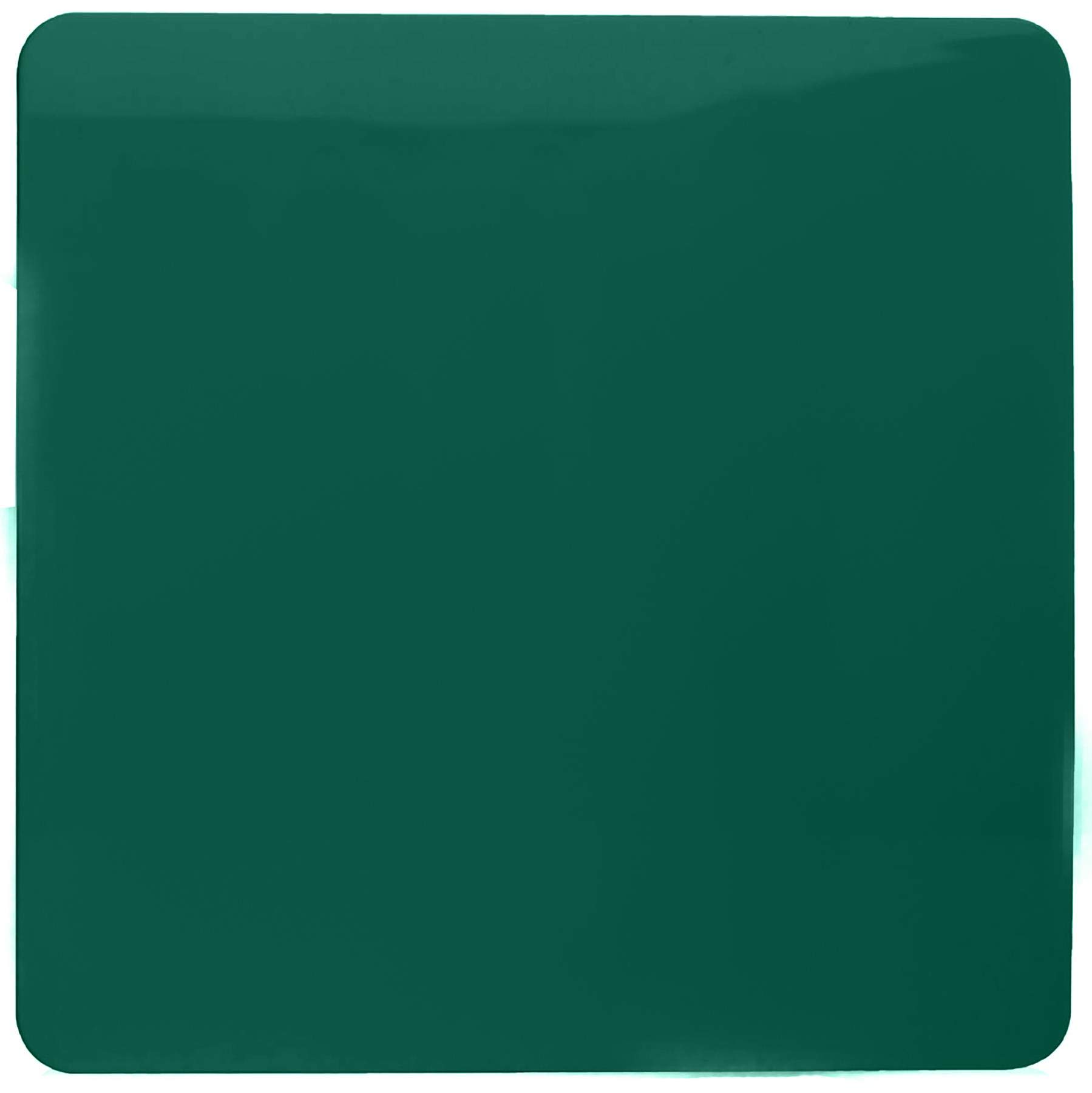 Trendi Artistic Modern Glossy Tactile Single Blanking Plate Dark Green